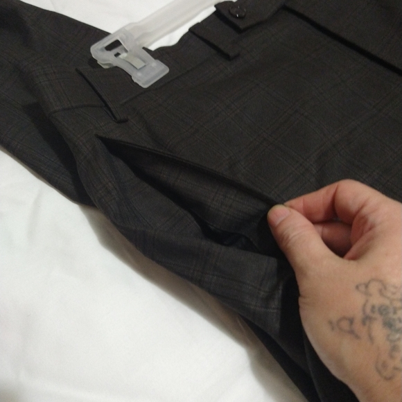 Ralph Lauren Norton Brown Plaid Ultraflex Slacks - Picture 9 of 16